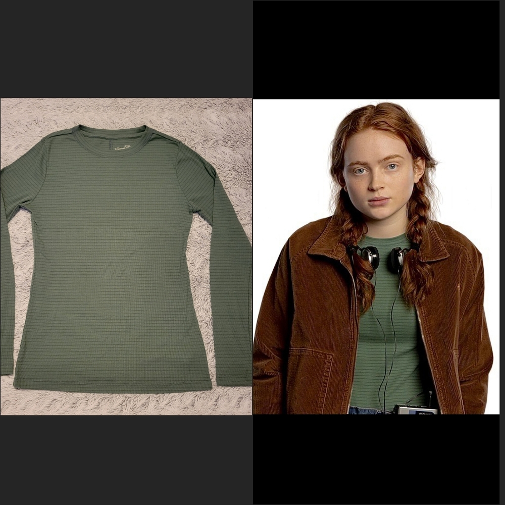 Stranger Things Max Universal Thread green striped shirt Screen accurate RARE